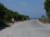 Pamucak Beach  One morning, we took a dolmus to the Aegean coast to see the beach at Pamucak. The bus dumped us at an intersection and an english couple told us the beach was "down there". "There" turned out to be about a kilometer away...