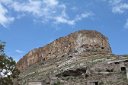 Cappadocia  Mesa looming over the town of Soğanlı