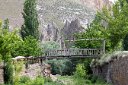 Cappadocia  Old wooden bridge over the river