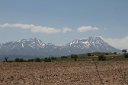 Cappadocia  Mount Hasan still looming over the fields
