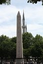tk12 052913011 j  Hippodrome obelisk and minarets of Sultanahment Camii