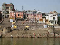 Vijayanagaram Ghat, with Swami Karapatri Ashram, and Kedar Ghat