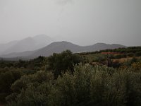 This was about the only rain we saw on Crete, seen from our balcony at Dalabelos. We spent five nights there on the north coast, enjoying the gorgeous view, delicious food, nice dogs, charming host and live Cretan music.  gr16 092010220 j