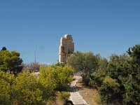 Atop Filopappou Hill, what is left of the Monmument of Filopappos, A Roman consul and administrator.  gr17 090810150 k
