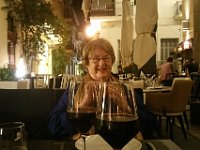 Our first evening in Nafplio, we ate in a nice outdoor restaurant where the bartender knew how to make martinis. Hence, the happy Swede.  gr17 091021340 t c