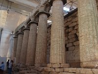 Here you can see the crooked columns. All the statuary was removed British scoundrels in the mid-19th century and carted off to London to be displayed in the British Museum along with the statuary they had stolen outright from the Acropolis in Athens. One more example of Europeans screwing the poor Greeks. Give them back, Brits.  gr18 092111060 s
