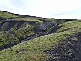 Ravine eroded by small stream