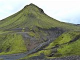 We saw many separately-standing mountains like this one.