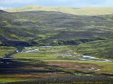 The Skuggafjalaksvisl wending its sinuous way