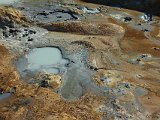 Hot mud and water