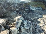 It looked like a path on the left, but it went nowhere and the rocks on the side were very loose.