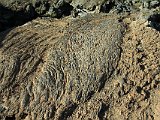 Ropy-looking pahoehoe lava