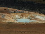 View down over thermal lake