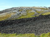 Different colors of dried lava