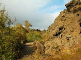 The path narrows.