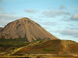 Hlíðarfjall, on the northeast corner of Mývatn, where the colors of the  hills are quite literally unbelievable. In winter, this mountain is a ski station.