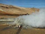 One of several vents putting out fairly foul-smelling gases (sulfur dioxide) at Hverir, part of Námafjall