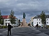 In front is a statue of Leif Ereicsson, first European known to have visited North America
