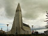 Hallgrímskirkja seen from the Loki Cafe