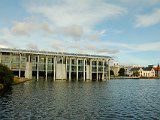 The Ráðhús (city hall) on Lake Tjörn