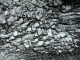 Roof of a cave in the cliffs of Reynisfjall