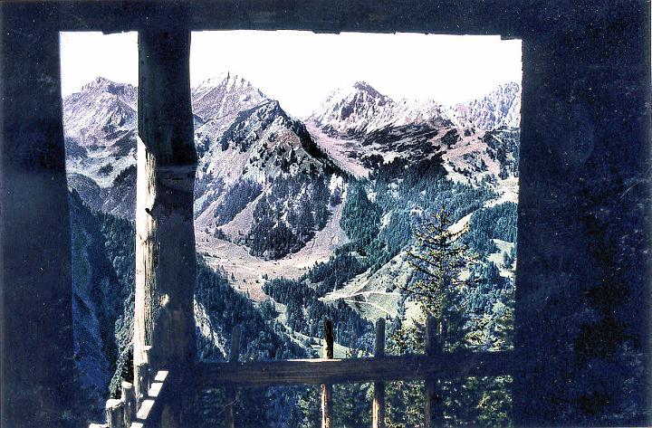 br91_fluralpe_c.jpg - View from  the porch in front of the single room in the hunting lodge..
