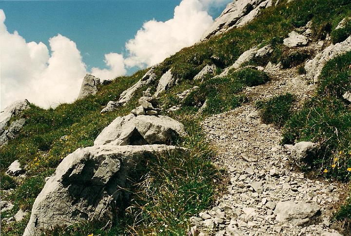 br00_sudschafgfl_6x.jpg - We are starting in on the real climb. Later the path disappears and you just pick your way among the rocks.
