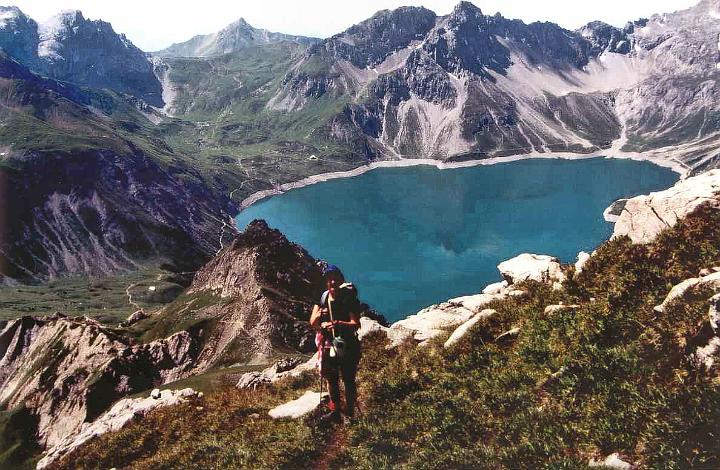 br93_sudschafgfl_5_aa.jpg - View over Lünersee from the beginning of the final climb where you pick out your path about every ten steps or so.
