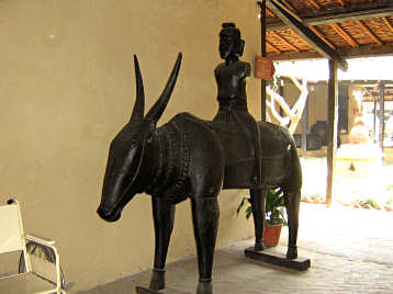 Bull with rider
