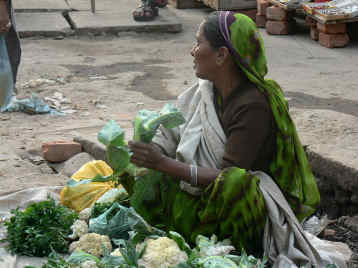 A vegetable seller
