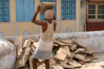 Carrying stones