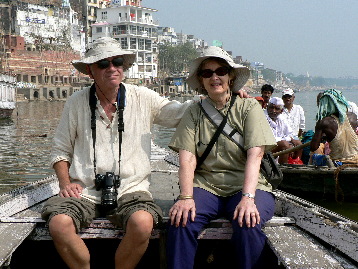 Happy boaters