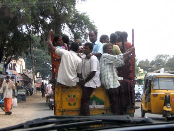 Loaded Indian truck