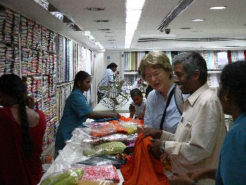 Raja and Siv shopping