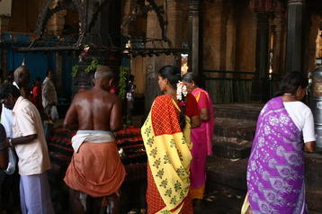 Inside the temple