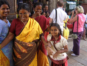 Inside the temple