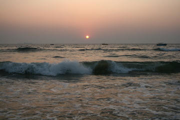 Calangute Beach at sunset