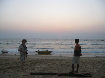 Calangute Beach at sunset