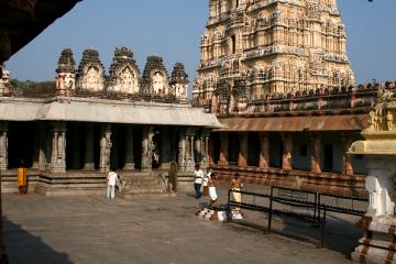 Interior court of Virupaksha Temple