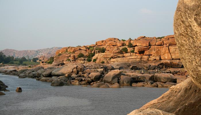 Rocks, ruins and river