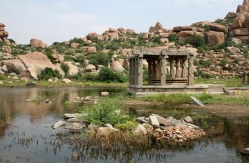 Small pavilion near tank