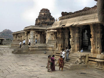 Side and back of main temple