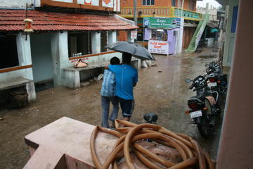 Rain in Hampi