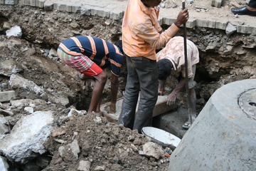 Street workers