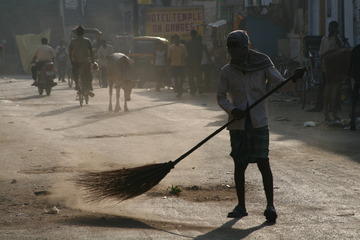 Steet sweeping