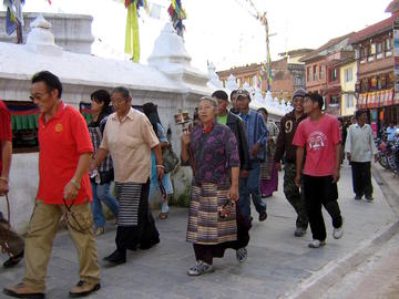 Walking worshippers