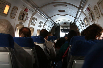 Inside the plane