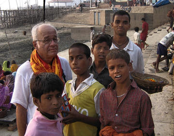 Tourist and kids